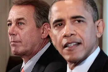 Boehner and Obama during debt ceiling talks